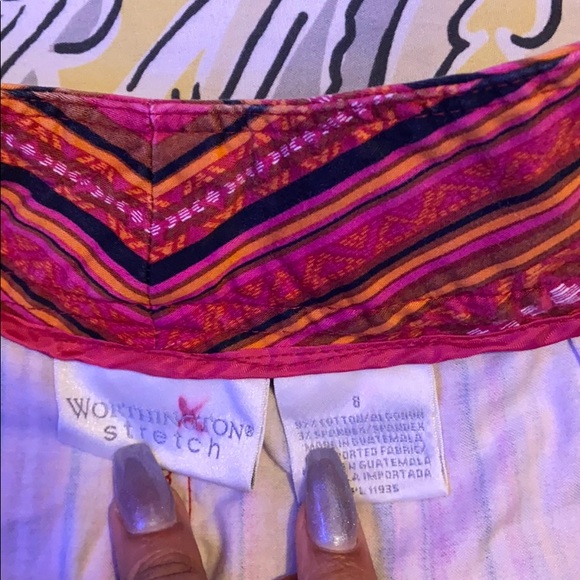 Multi colored capris - Picture 2 of 2